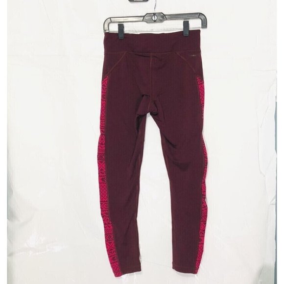 Adidas Pants Womens Adult Small Sweat Climawarm Maroon Activewear Athletic Pant - Picture 3 of 8